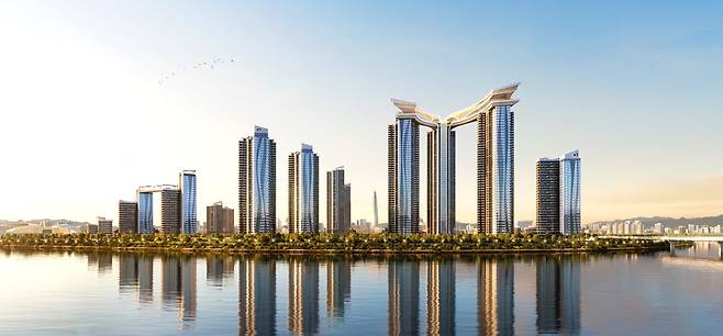 잠실우성1·2·3차 재건축 투시도. GS건설 제공