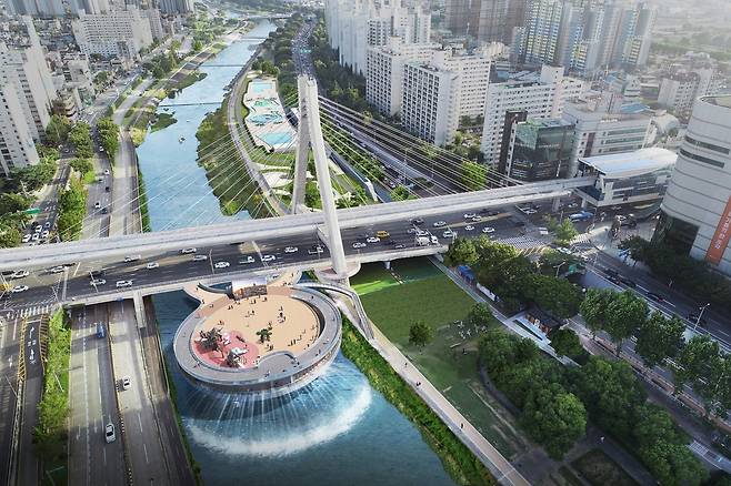 대구 ‘신천 프러포즈 조성사업’ 조감도. 대구시 제공