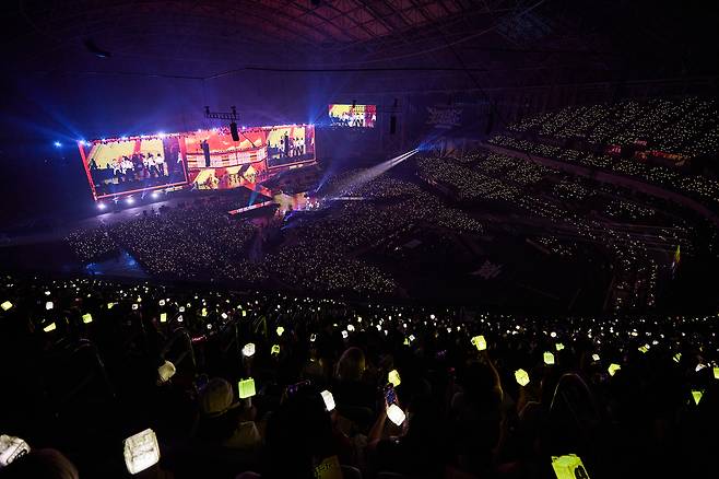NCT Dream performs during its ″The Dream Show 4: Dream the Future,” at Gocheok Sky Dome in western Seoul, which ran from July 10 to 12. [SM ENTERTAINMENT]