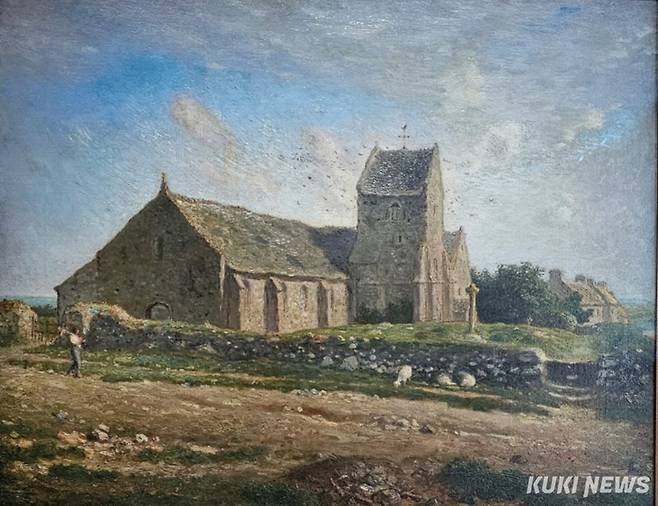 장 프랑수아 밀레, 그레빌의 성당, 1871~1874, 캔버스에 유채, 60x73.4cm, 파리 오르세 미술관