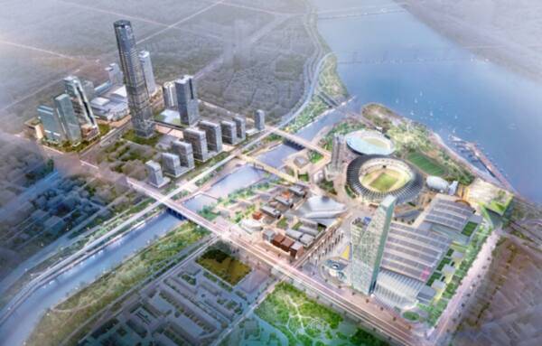 K-water는 삼성동 무역센터를 시작으로 대규모 복합단지(현대GBC, 영동대로 복합환승센터, 잠실주경기장 등)에 수열에너지를 확대·보급할 예정이다. 수자원공사 제공