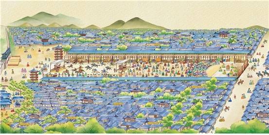 고려 십자거리시전 단오 축제(추정도).