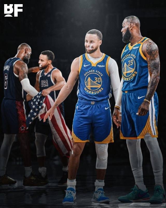 제임스와 커리의 동행은 NBA 역사상 가장 큰 이슈가 될 수 있다. 이제는 전성기가 지난 두 선수이지만 지난 10년 동안 라이벌 구도를 형성한 제임스, 커리가 함께한다면 그것만큼 흥미로운 스토리도 없다. 사진=바스켓볼 포에버 SNS