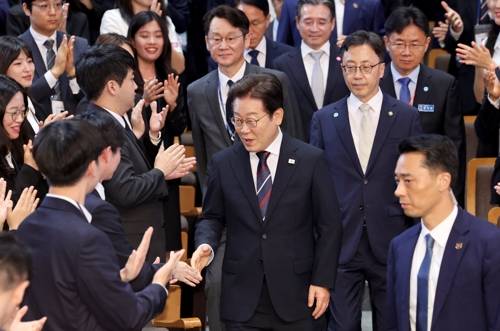 이재명 대통령, 5급 예비 공무원 특강 참석 [대통령실사진기자단, 연합뉴스]