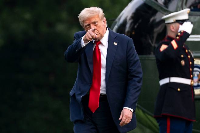 도널드 트럼프 미국 대통령. 연합뉴스