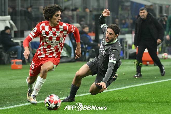 지난 시즌 토트넘을 떠나 스페인 지로나로 임대 이적했던 브리안 힐(왼쪽). /AFPBBNews=뉴스1