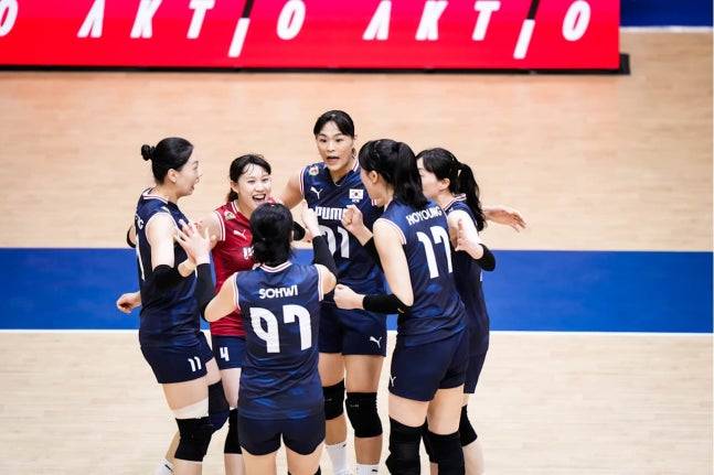 페르난도 모랄레스 감독이 이끄는 대한민국 여자배구 국가대표팀이 2026년 국제배구연맹(FIVB) 발리볼네이션스리그(VNL) 18개 참가국 중 최하위에 그치면서 하부리그인 챌린지컵으로 강등됐다. 사진 VNL 공식 홈페이지