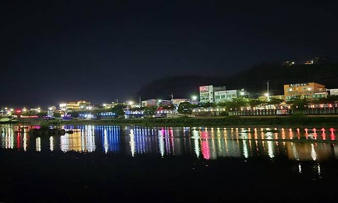 탐진강 '문흥 빛의 거리 조성사업' [장흥군 제공. 재판매 및 DB 금지]