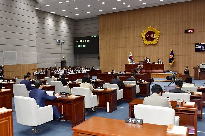 광주시의회 시정질의 [광주시의회 제공. 재판매 및 DB 금지]