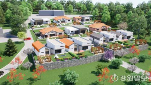 ◇지난 14일부터 입주자 모집을 시작한 하남면 거례리 신혼부부 임대주택 조감도.