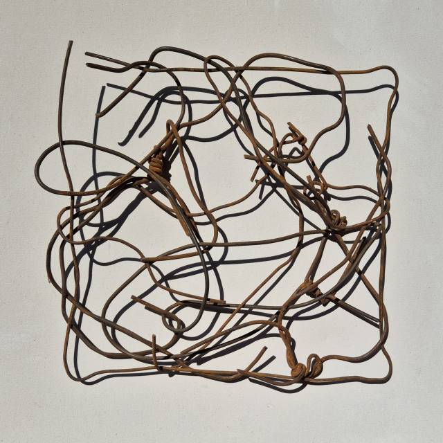 조여진, My Drawing, 90.9x72.7cm, wire, 2025