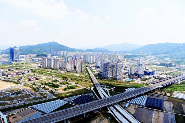 김천혁신도시 전경.