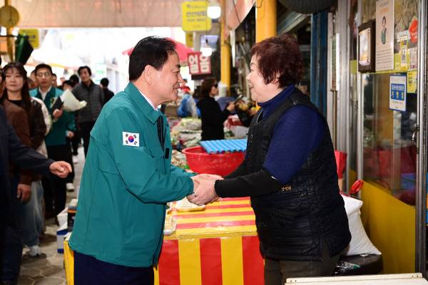 배낙호 김천시장 전통시장 방문