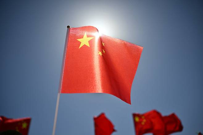 중국 오성홍기. (사진=AFP)