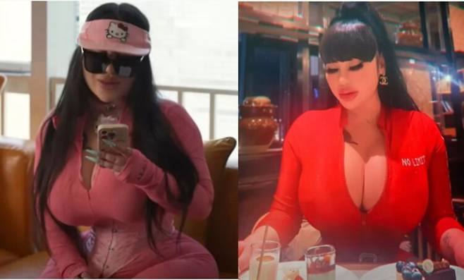 중국 출신 여성 래퍼 '밀라(Mila)'가 미용 목적으로 양쪽 갈비뼈를 두 개씩 제거하겠다고 밝혀 논란이 일고 있다. [사진=SNS]