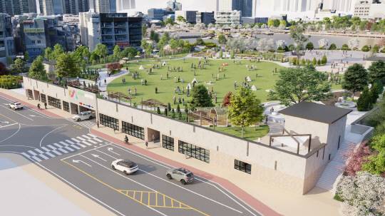 예천지구 공영주차장(초록광장) 조감도