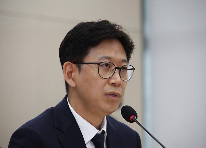 배경훈 과학기술정보통신부 장관 후보자가 14일 서울 여의도 국회에서 열린 과학기술정보방송통신위원회 인사청문회에서 질의에 답하고 있다. 2025.07.14. [서울=뉴시스]