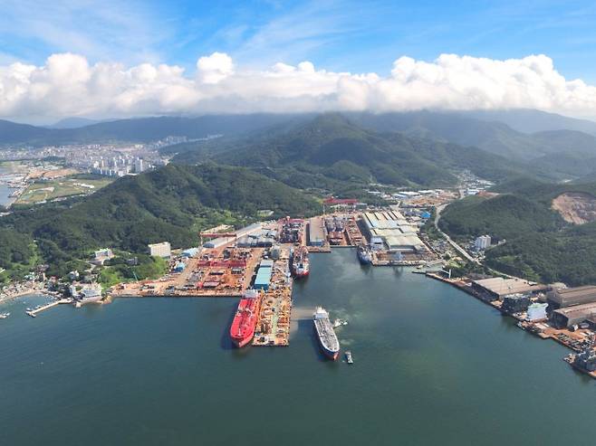 경남 창원시 진해구 중형조선소 케이조선. 케이조선 제공
