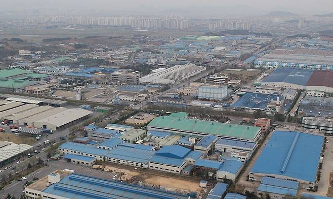 광주광역시 광산구에 있는 하남산업단지 전경. 광주시 제공
