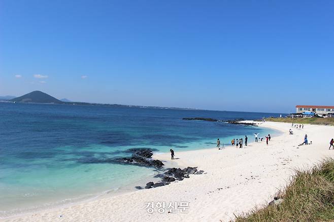 섬속의 섬 우도 해변. 박미라 기자