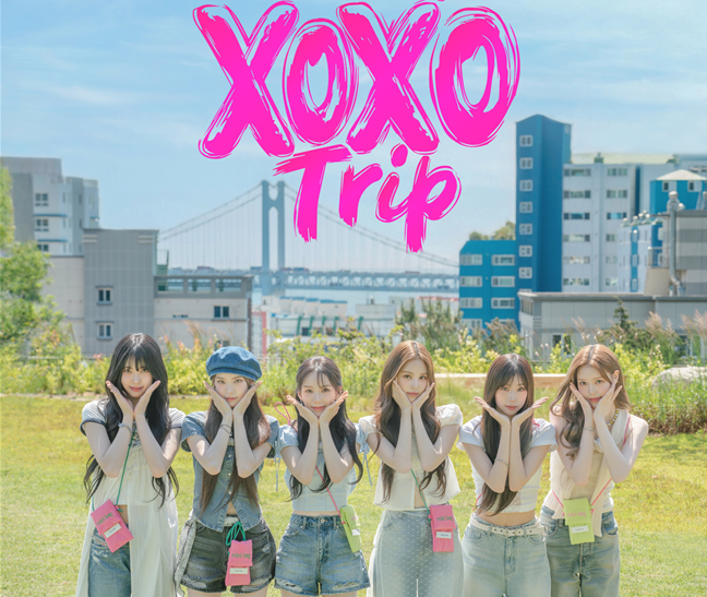 걸 그룹 ‘이즈나(izna)’와 협업한 부산 여행 리얼리티 예능 ‘XOXO Trip’ 포스터. /사진=부산관광공사 제공