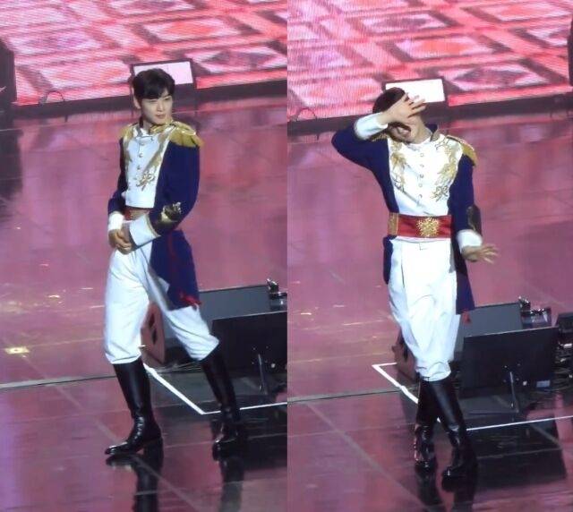 ‘케이팝 데몬 헌터스’ 사자보이즈의 ‘소다팝 춤을 춘 차은우 [온라인 커뮤니티 제공]