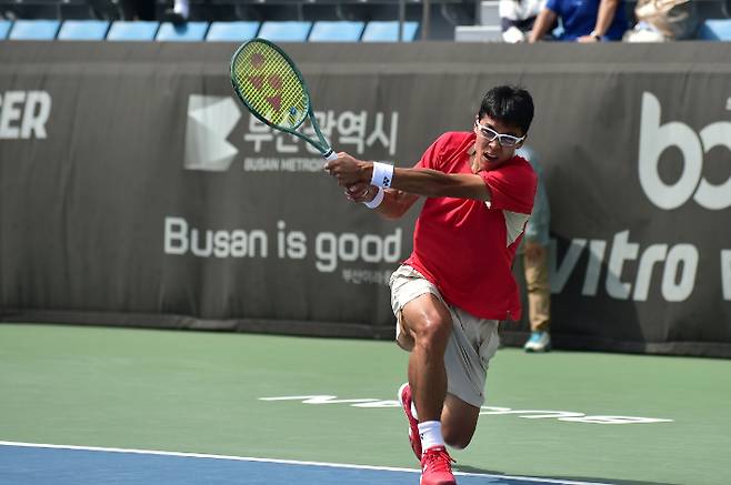한국 테니스 간판 정현. 부산 오픈 챌린지 조직위원회