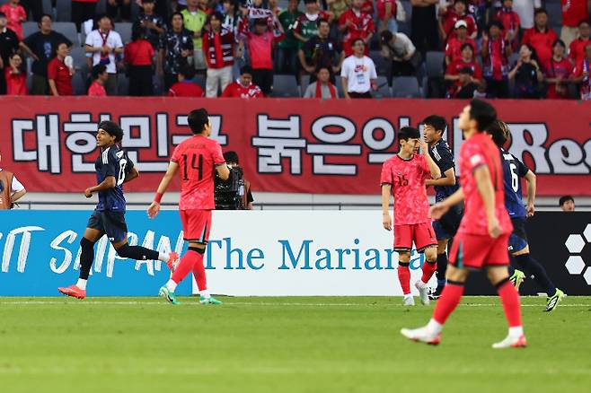 실점 아쉬운 한국. 연합뉴스