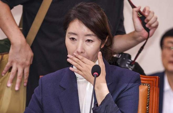 강선우 여성가족부 장관 후보자가 14일 서울 여의도 국회에서 열린 여성가족위원회의 인사청문회에서 의원들의 질문을 듣고 있다. 뉴시스