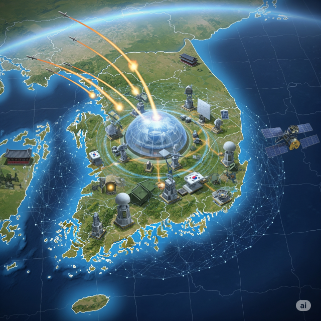 한국형 골든 돔 상상도(AI 생성)