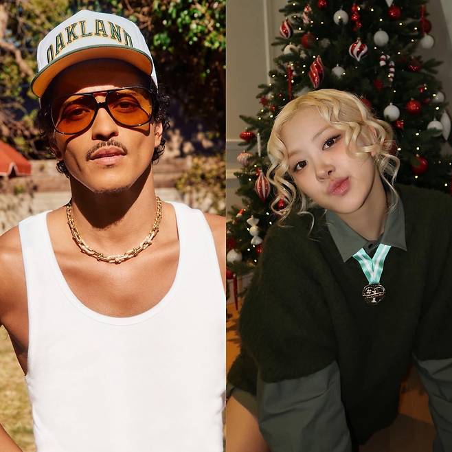 브루노 마스·로제. 인스타그램 캡처.