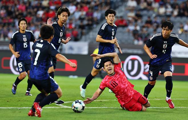 ▲ 15일 오후 용인미르스타디움에서 2025년 동아시아축구연맹(EAFF) E-1 챔피언십(동아시안컵) 남자부 3차전이 열린다. 대회 우승을 놓고 한국과 일본이 맞붙는다. ⓒ연합뉴스