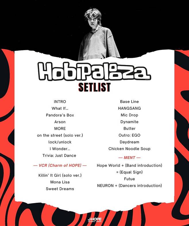제이홉 롤라팔루자 셋리스트 /사진=롤라팔루자 홈페이지