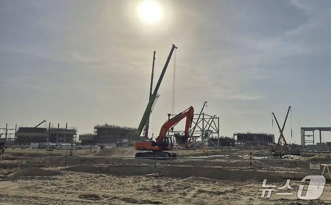 사우디 아미랄 열병합발전소 전경. /뉴스1 ⓒ News1 윤주현기자.