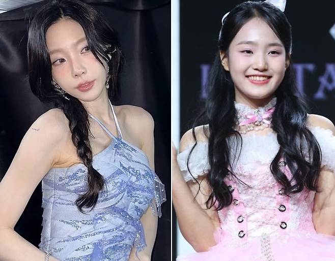 소녀시대 태연(왼쪽), 트로트 가수 김태연./인스타그램·스포츠조선