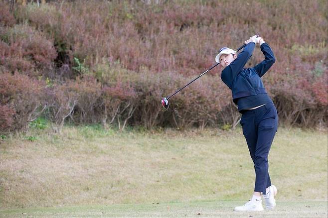 KLPGA 유망주 김채이의 학창 시절 모습. 본인제공
