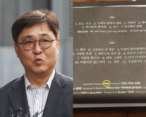 2013년 12월 발매된 들국화 앨범에 총괄 기획으로 참여한 최휘영 문화체육관광부 장관 후보자. / 사진=임형택 기자, 반월음향 제공