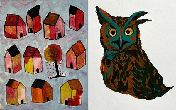 최병출(왼쪽 사진)·최민경 작가의 작품.  18-1갤러리 제공