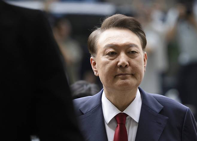 Former President Yoon Suk Yeol (Pool photo via Yonhap)
