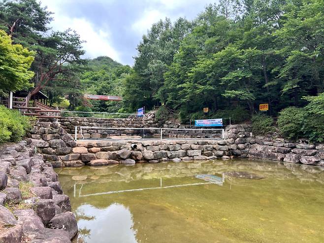 성주봉 휴양림 물놀이장. 상주시 제공