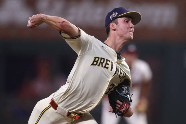 밀워키 신인 미즈오로스키는 최고 구속 102.3마일을 기록했다. 사진= Brett Davis-Imagn Images= 연합뉴스 제공