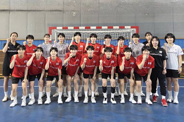 사진 대한민국 여자청소년핸드볼대표팀, 사진 제공=대한핸드볼협회