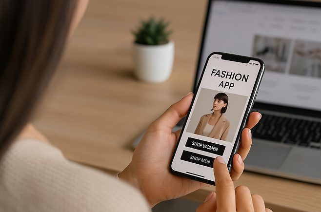 패션업계가 자사몰 키우기에 돌입했다. [챗GPT를 이용해 제작함]