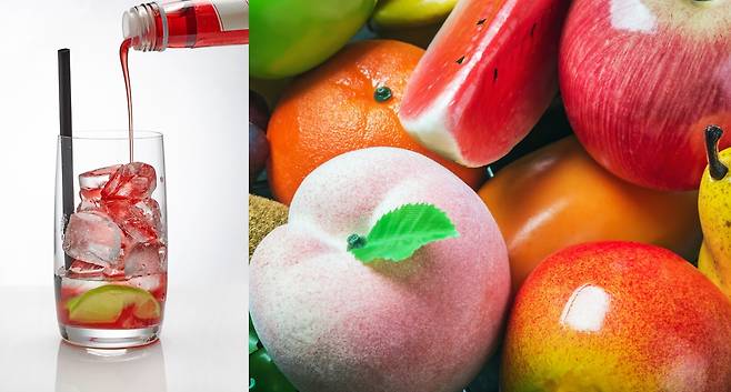 과일청은 음료와 각종 요리에 활용할 수 있다. [123RF, 게티이미지뱅크]