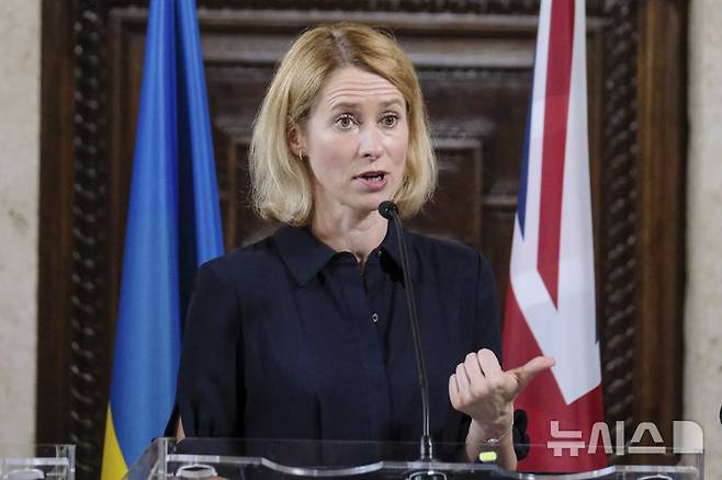 [로마(이탈리아)=AP/뉴시스]카야 칼라스 유럽연합(EU) 외교안보 고위대표. 2025.06.18.