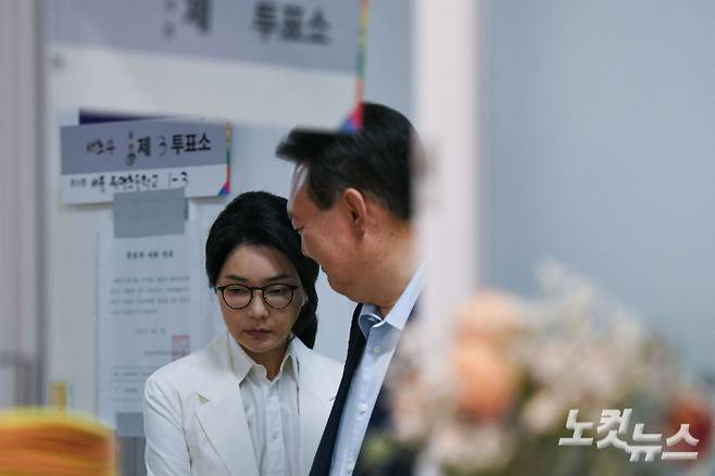 윤석열 전 대통령과 김건희 씨. 박종민 기자