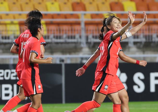 장슬기 쐐기골. 연합뉴스