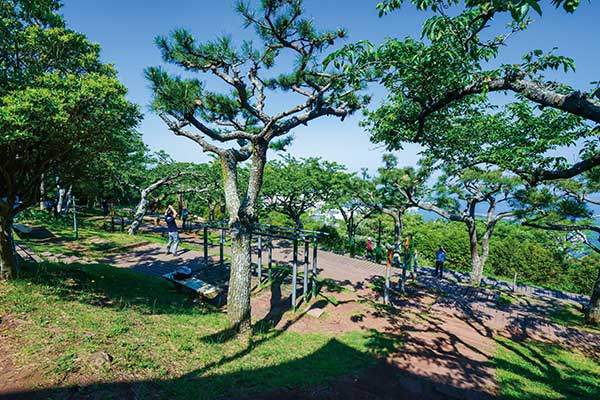 사라봉은 제주시민들의 인기 산책코스다. 사철 사람들로 붐빈다.