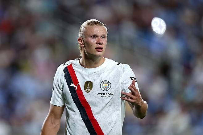 클러월드컵에 출전한 맨체스터 시티 엘링 홀란. Getty Images코리아