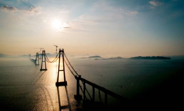 전라남도 신안 압해읍에 위치한 천사대교 전경. 전남도 제공